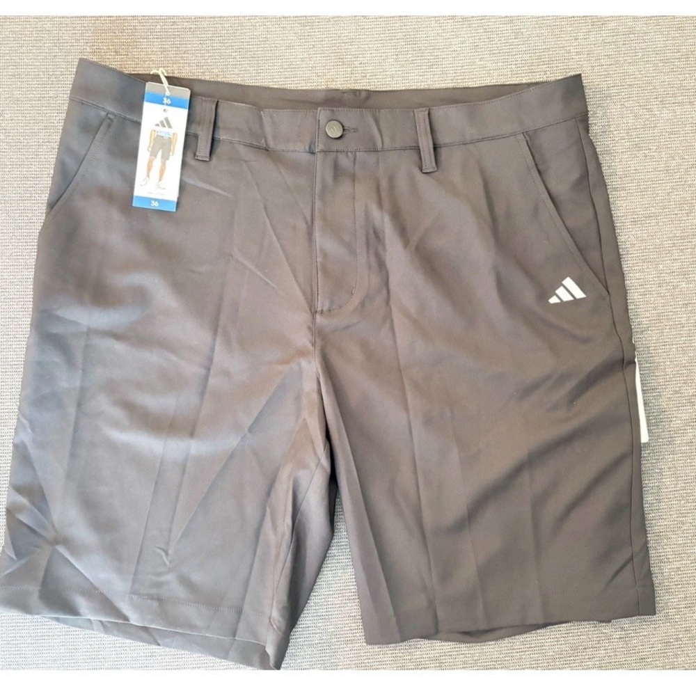 adidas Men’s Gray Lightweight Athletic Shorts